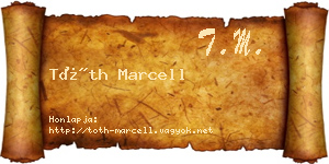 Tóth Marcell névjegykártya