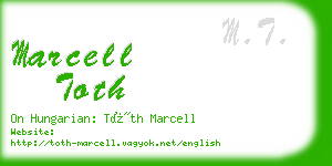 marcell toth business card